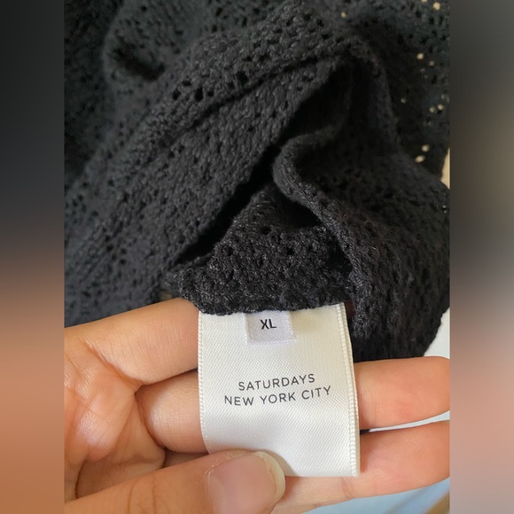 Saturdays NYC Men’s Gabriel Lace Tank Black XL - Picture 5 of 6